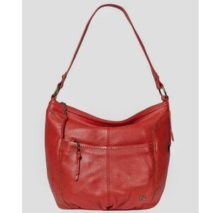 The Sak Cherry Red Leather Shoulder Bag